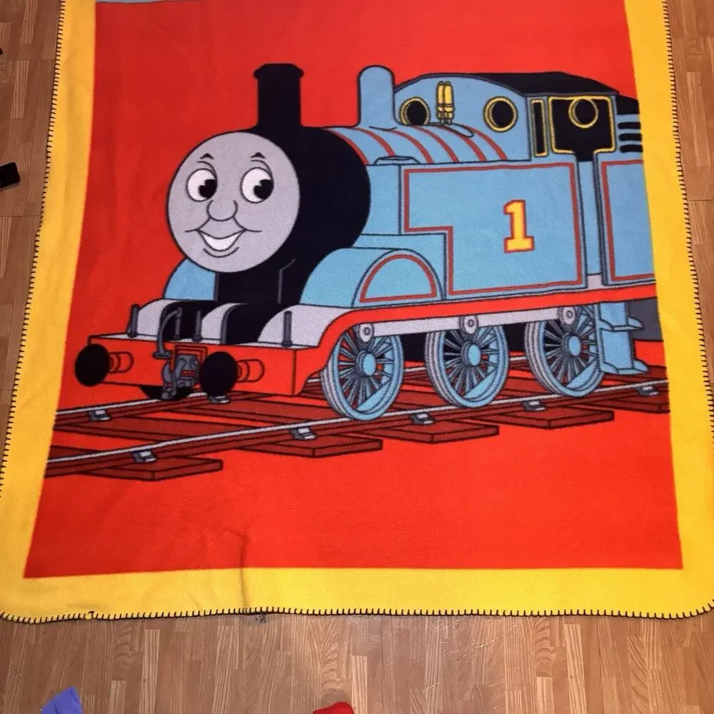 Thomas the Tank Engine Fleece Blanket 60x44 Kids Blue Engine #1